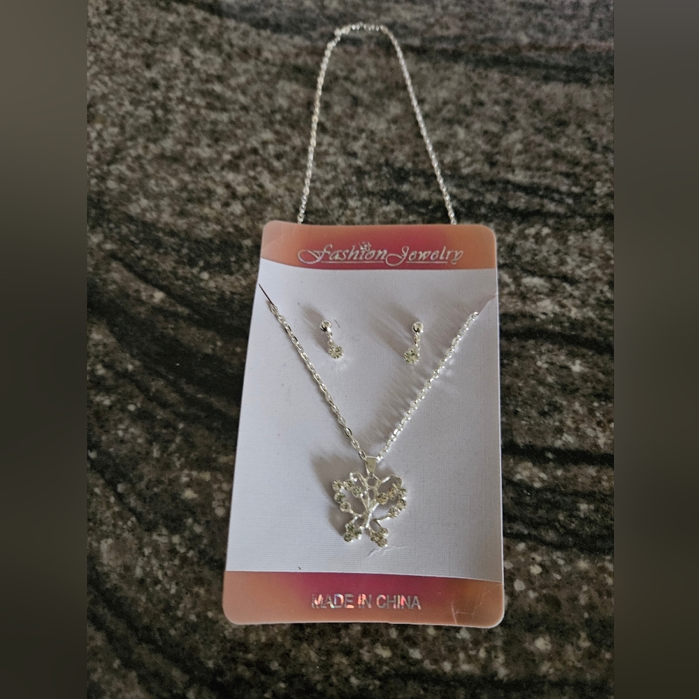 Fashion Jewelry Silver Necklace Set
